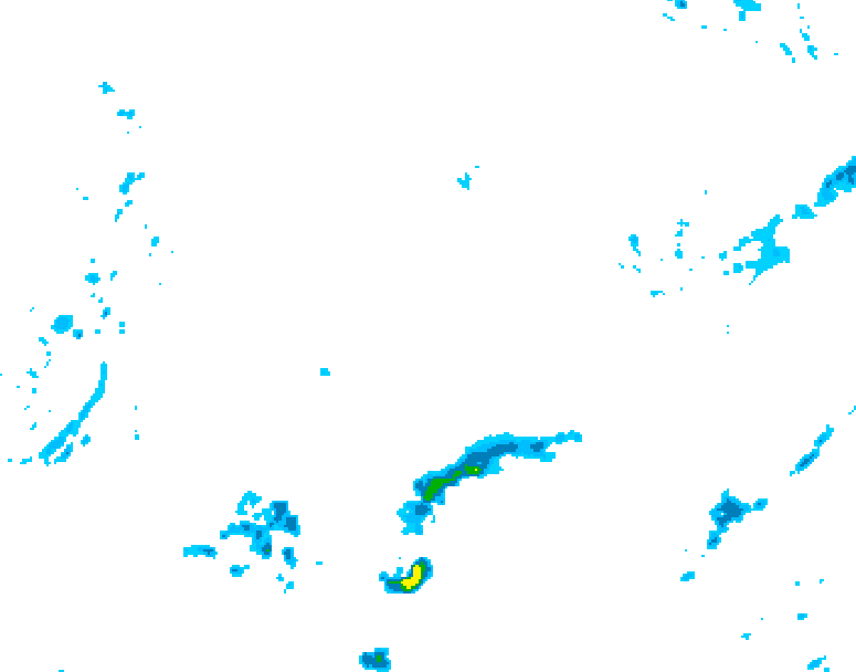GDPS precipitation 222 hour forecast chart for Canada based on 2026/04/09 0000Z data