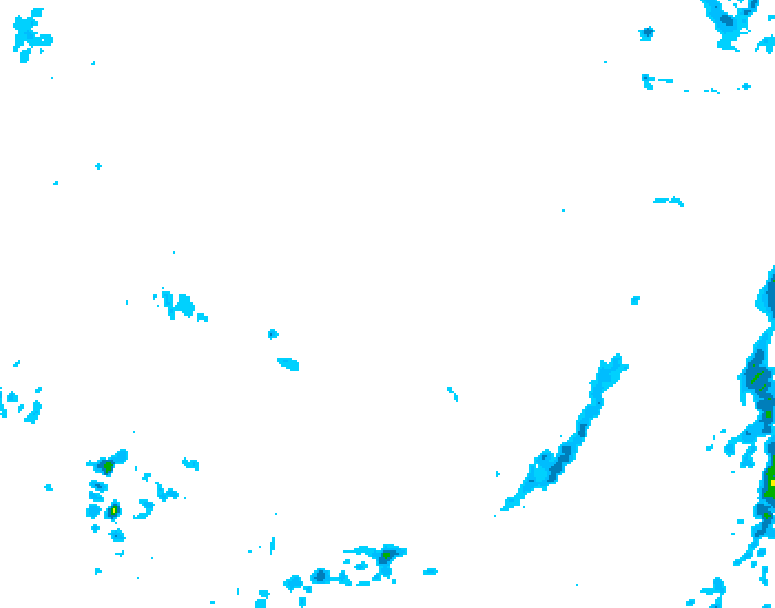 GDPS precipitation 036 hour forecast chart for Canada based on 2026/04/09 1200Z data