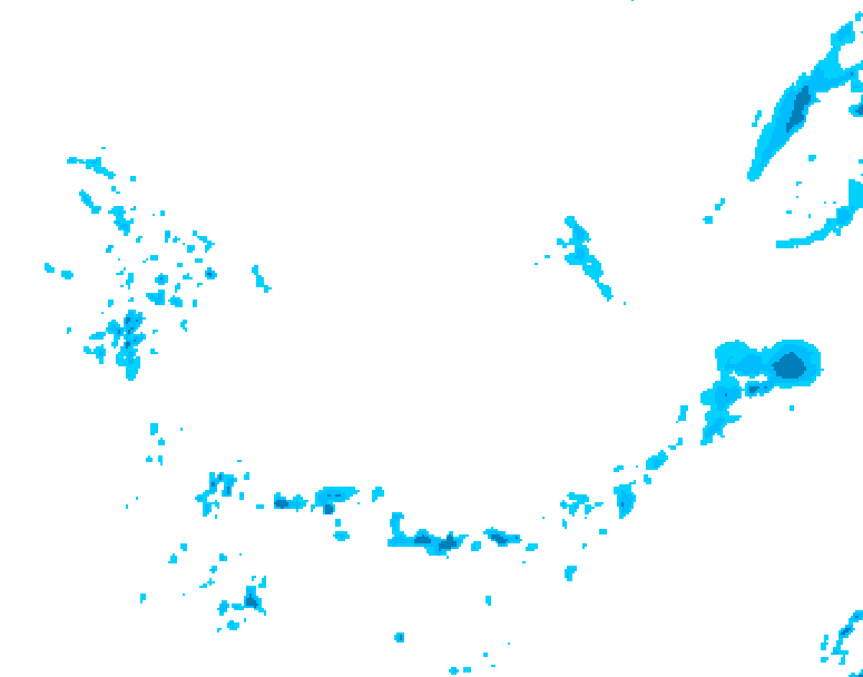 GDPS precipitation 108 hour forecast chart for Canada based on 2026/04/09 1200Z data