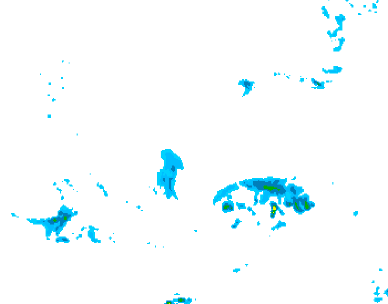 GDPS precipitation 156 hour forecast chart for Canada based on 2026/04/09 1200Z data