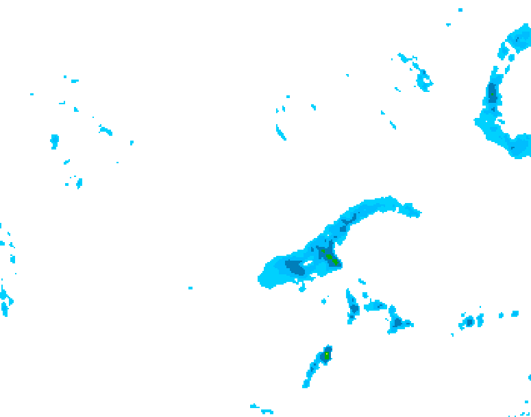 GDPS precipitation 222 hour forecast chart for Canada based on 2026/04/09 1200Z data