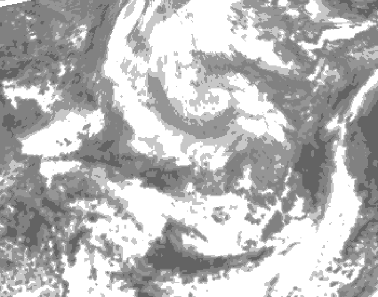GDPS total cloud 060 hour forecast chart for Canada based on 2026/04/09 0000Z data