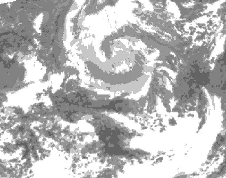GDPS total cloud 072 hour forecast chart for Canada based on 2026/04/09 0000Z data