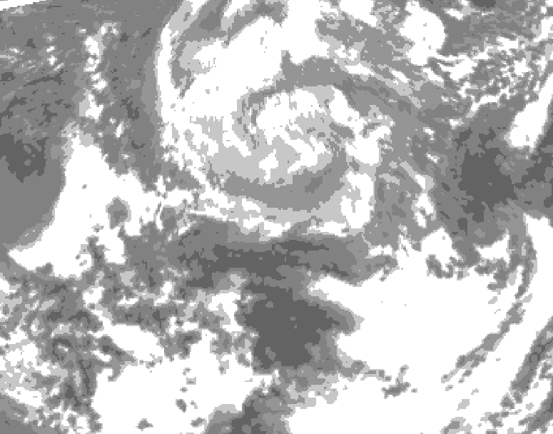 GDPS total cloud 078 hour forecast chart for Canada based on 2026/04/09 0000Z data