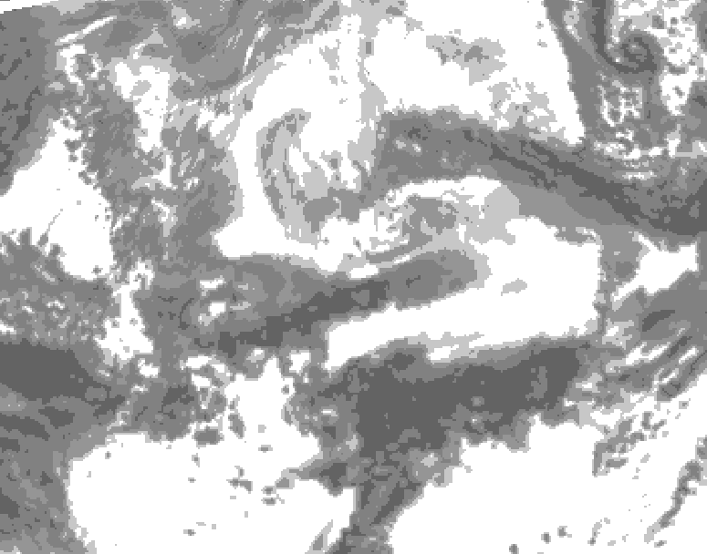 GDPS total cloud 156 hour forecast chart for Canada based on 2026/04/09 0000Z data