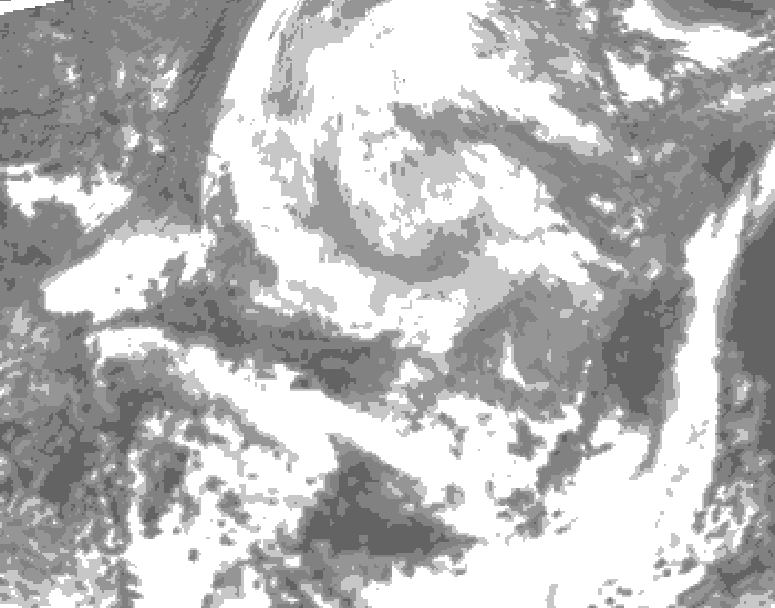 GDPS total cloud 048 hour forecast chart for Canada based on 2026/04/09 1200Z data