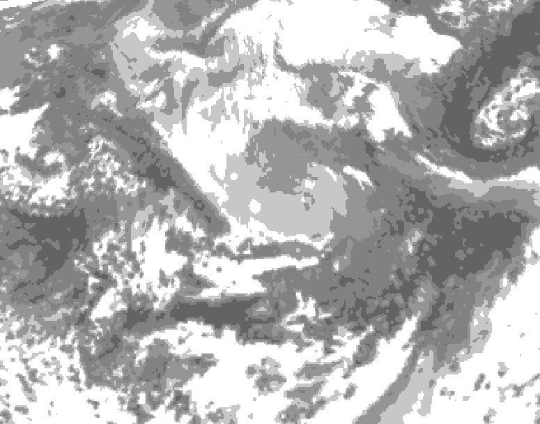 GDPS total cloud 108 hour forecast chart for Canada based on 2026/04/09 1200Z data