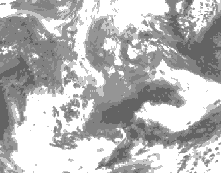 GDPS total cloud 216 hour forecast chart for Canada based on 2026/04/09 1200Z data