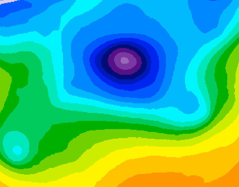 GDPS 500 millibar geopotential height 048 hour forecast chart for Canada based on 2026/04/10 0000Z data