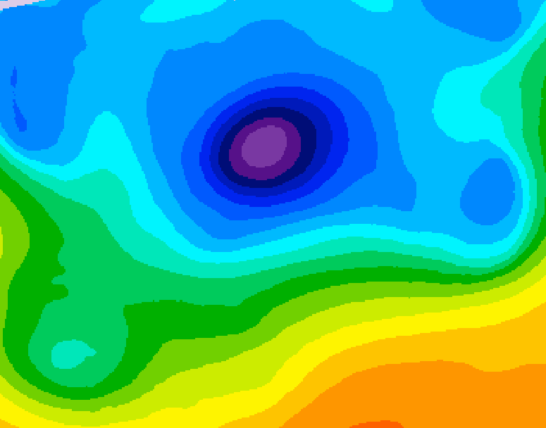 GDPS 500 millibar geopotential height 066 hour forecast chart for Canada based on 2026/04/10 0000Z data