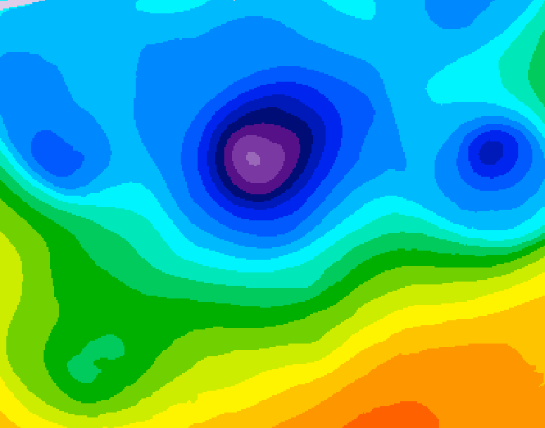 GDPS 500 millibar geopotential height 078 hour forecast chart for Canada based on 2026/04/10 0000Z data