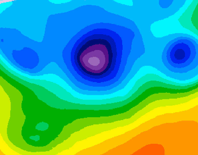 GDPS 500 millibar geopotential height 084 hour forecast chart for Canada based on 2026/04/10 0000Z data