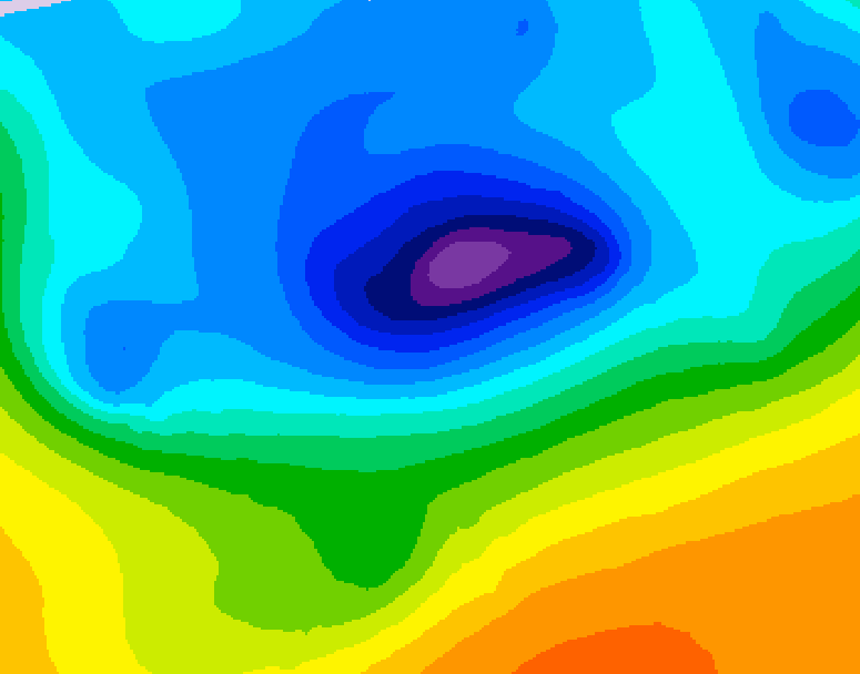 GDPS 500 millibar geopotential height 120 hour forecast chart for Canada based on 2026/04/10 0000Z data