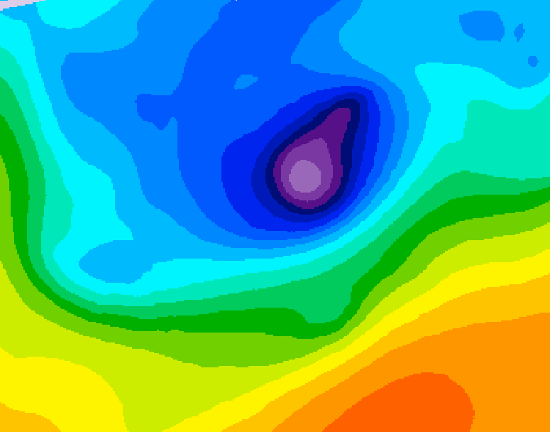 GDPS 500 millibar geopotential height 138 hour forecast chart for Canada based on 2026/04/10 0000Z data