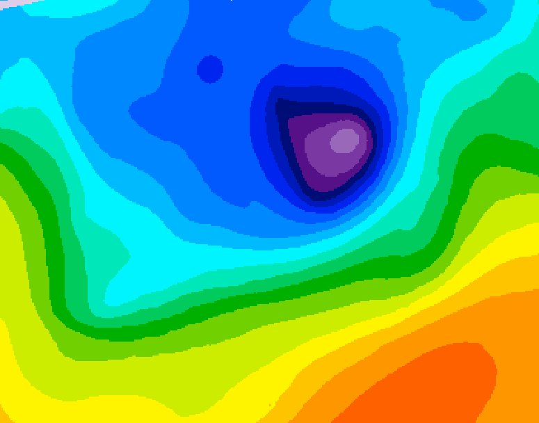 GDPS 500 millibar geopotential height 156 hour forecast chart for Canada based on 2026/04/10 0000Z data
