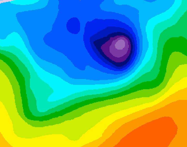 GDPS 500 millibar geopotential height 162 hour forecast chart for Canada based on 2026/04/10 0000Z data