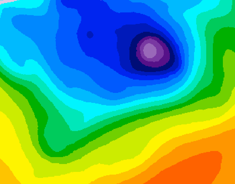 GDPS 500 millibar geopotential height 174 hour forecast chart for Canada based on 2026/04/10 0000Z data