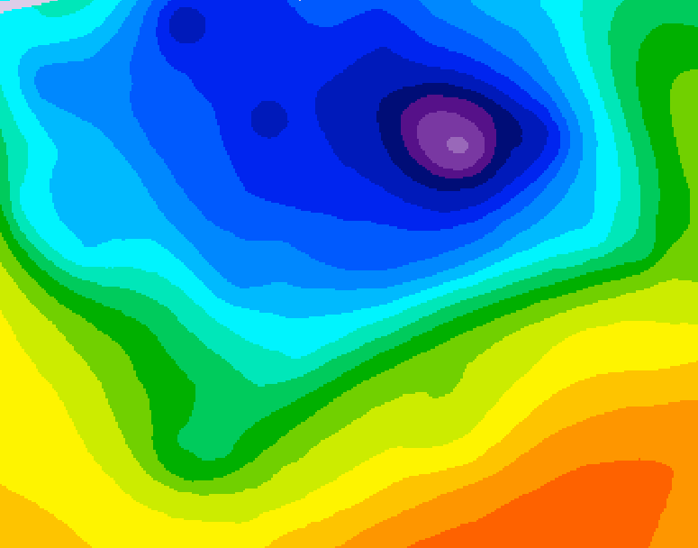 GDPS 500 millibar geopotential height 186 hour forecast chart for Canada based on 2026/04/10 0000Z data