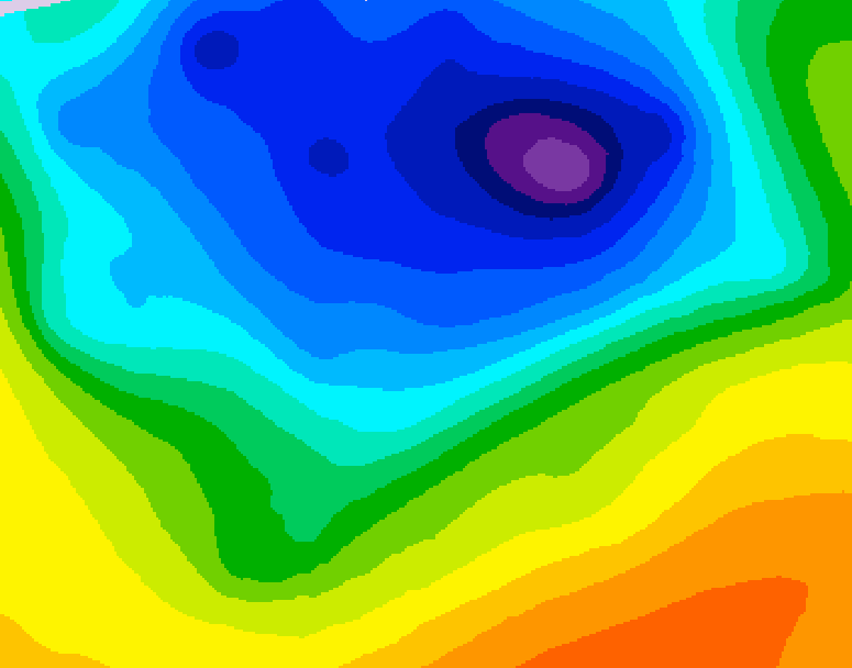 GDPS 500 millibar geopotential height 192 hour forecast chart for Canada based on 2026/04/10 0000Z data
