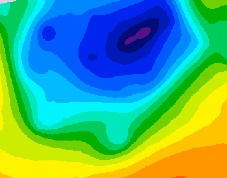 GDPS 500 millibar geopotential height 216 hour forecast chart for Canada based on 2026/04/10 0000Z data