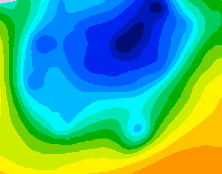 GDPS 500 millibar geopotential height 228 hour forecast chart for Canada based on 2026/04/10 0000Z data