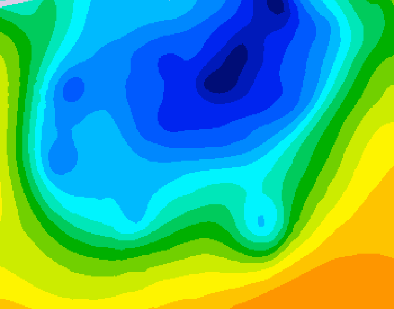 GDPS 500 millibar geopotential height 234 hour forecast chart for Canada based on 2026/04/10 0000Z data