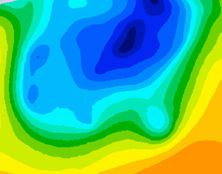 GDPS 500 millibar geopotential height 240 hour forecast chart for Canada based on 2026/04/10 0000Z data