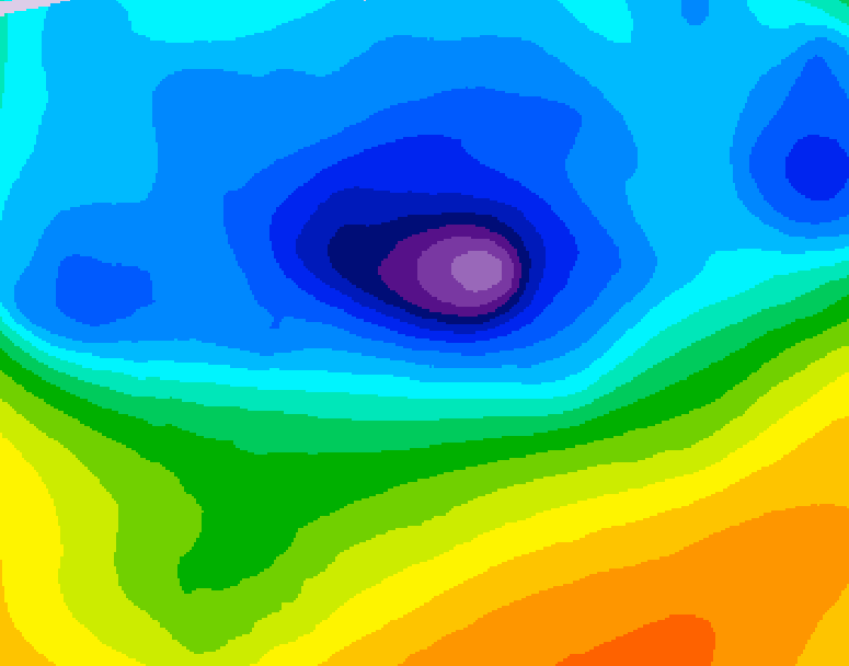 GDPS 500 millibar geopotential height 090 hour forecast chart for Canada based on 2026/04/10 1200Z data