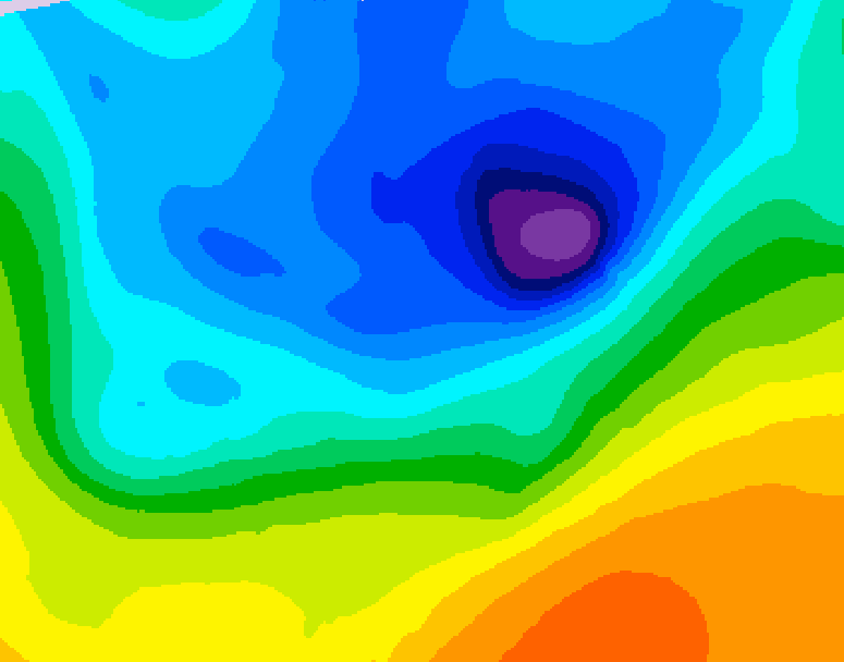 GDPS 500 millibar geopotential height 138 hour forecast chart for Canada based on 2026/04/10 1200Z data