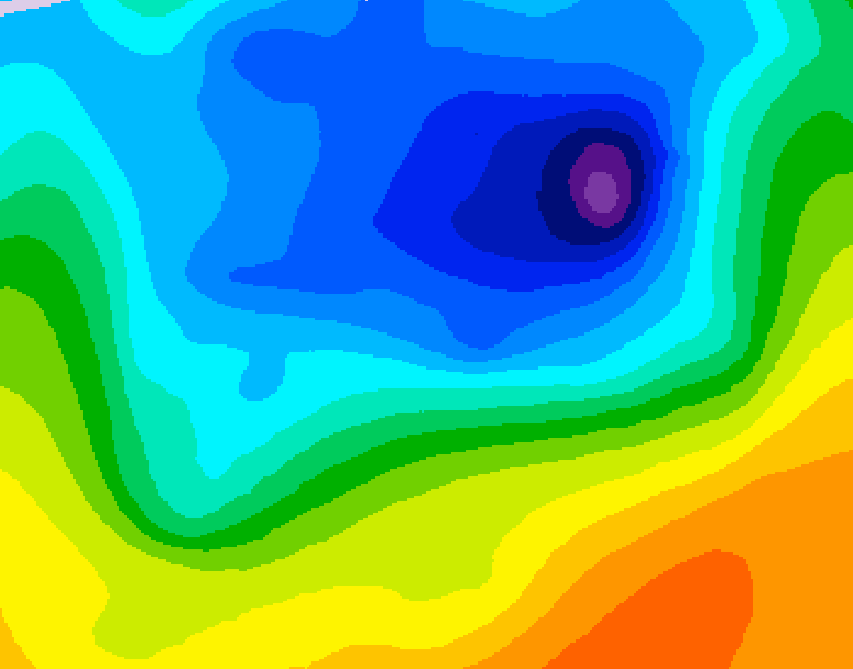 GDPS 500 millibar geopotential height 156 hour forecast chart for Canada based on 2026/04/10 1200Z data