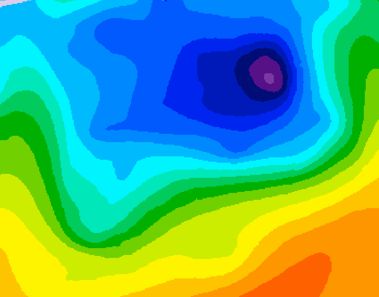 GDPS 500 millibar geopotential height 162 hour forecast chart for Canada based on 2026/04/10 1200Z data