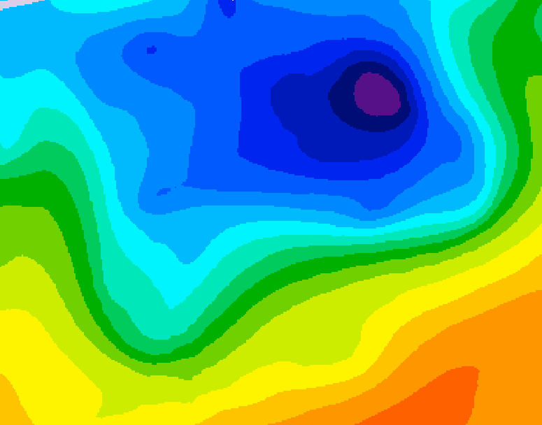 GDPS 500 millibar geopotential height 168 hour forecast chart for Canada based on 2026/04/10 1200Z data