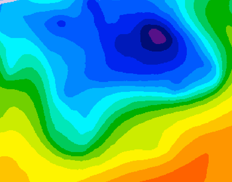 GDPS 500 millibar geopotential height 174 hour forecast chart for Canada based on 2026/04/10 1200Z data