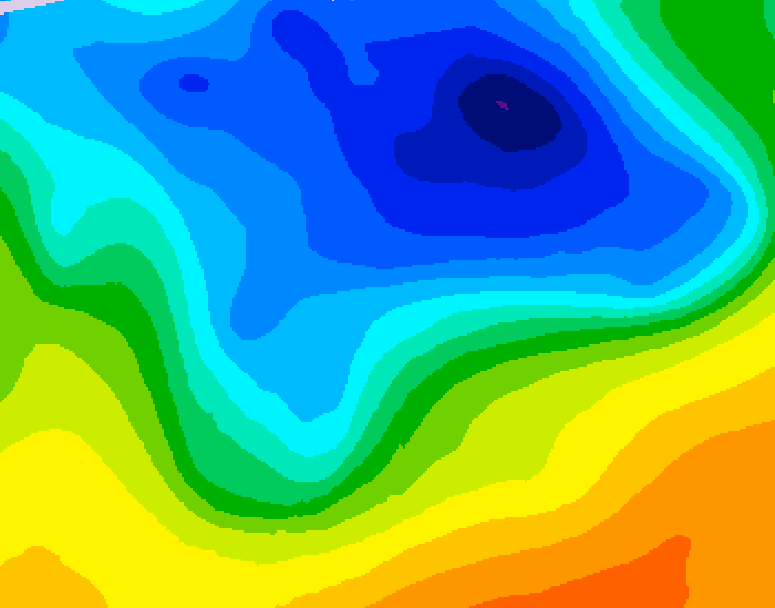 GDPS 500 millibar geopotential height 180 hour forecast chart for Canada based on 2026/04/10 1200Z data