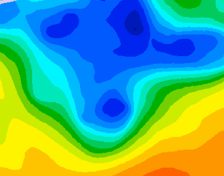 GDPS 500 millibar geopotential height 198 hour forecast chart for Canada based on 2026/04/10 1200Z data