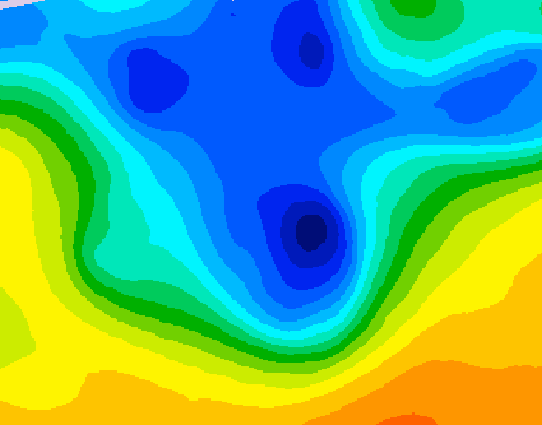 GDPS 500 millibar geopotential height 210 hour forecast chart for Canada based on 2026/04/10 1200Z data