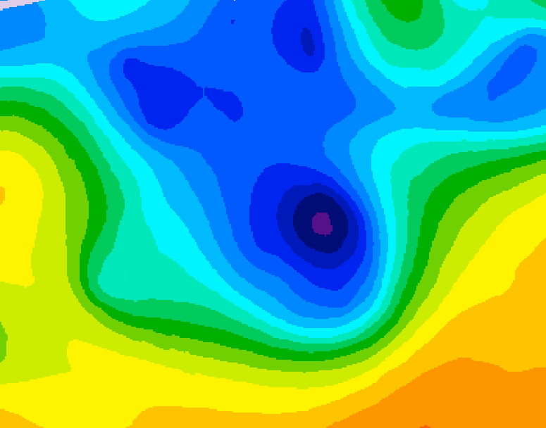GDPS 500 millibar geopotential height 216 hour forecast chart for Canada based on 2026/04/10 1200Z data