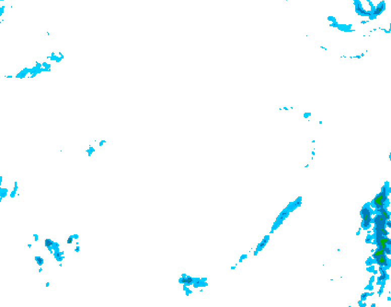 GDPS precipitation 018 hour forecast chart for Canada based on 2026/04/10 0000Z data
