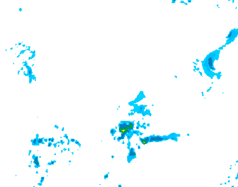GDPS precipitation 072 hour forecast chart for Canada based on 2026/04/10 0000Z data
