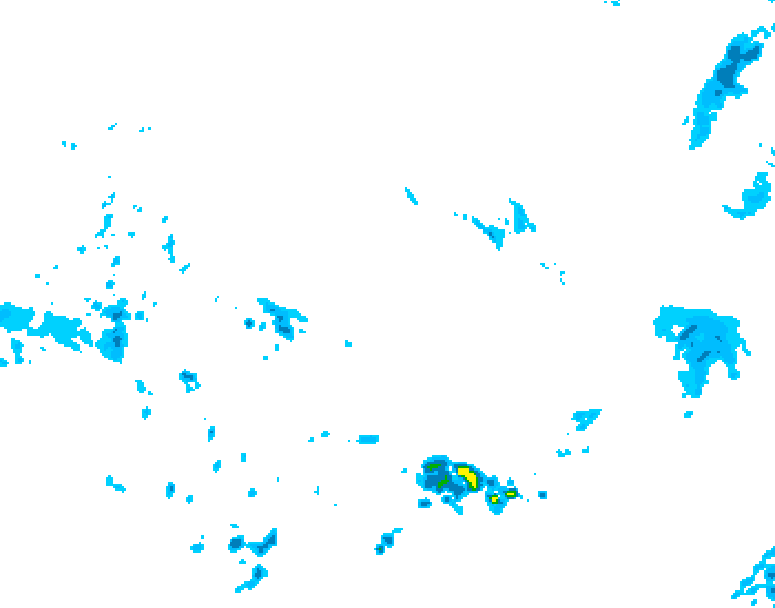 GDPS precipitation 102 hour forecast chart for Canada based on 2026/04/10 0000Z data