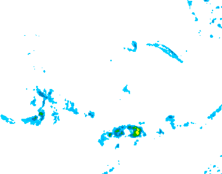 GDPS precipitation 126 hour forecast chart for Canada based on 2026/04/10 0000Z data