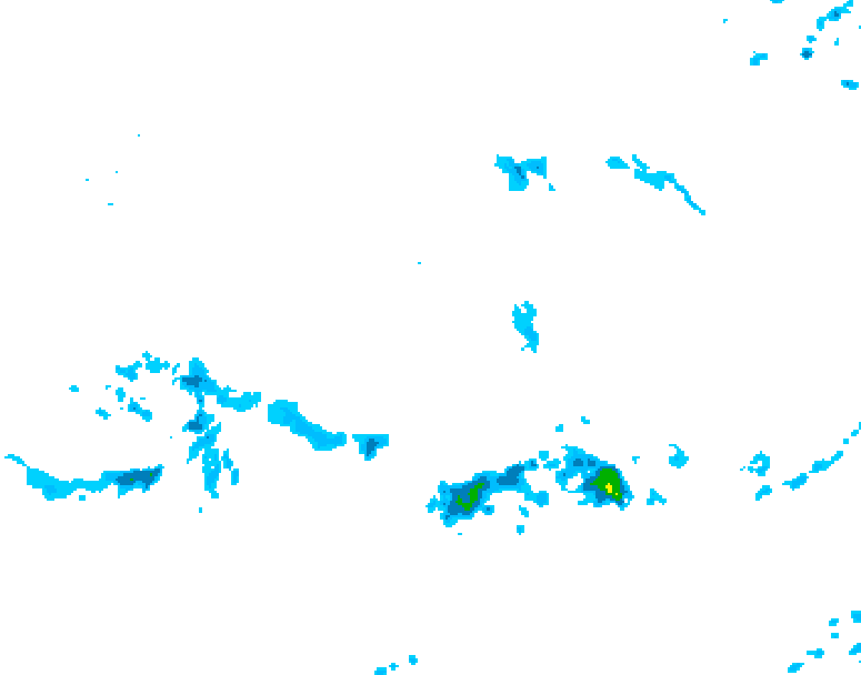 GDPS precipitation 132 hour forecast chart for Canada based on 2026/04/10 0000Z data