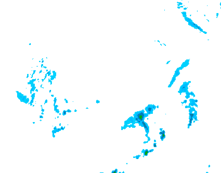 GDPS precipitation 222 hour forecast chart for Canada based on 2026/04/10 0000Z data