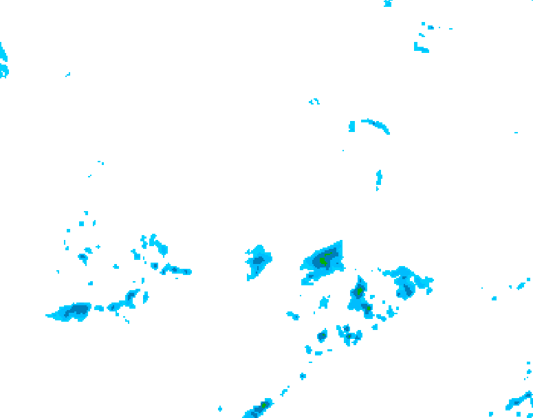 GDPS precipitation 132 hour forecast chart for Canada based on 2026/04/10 1200Z data