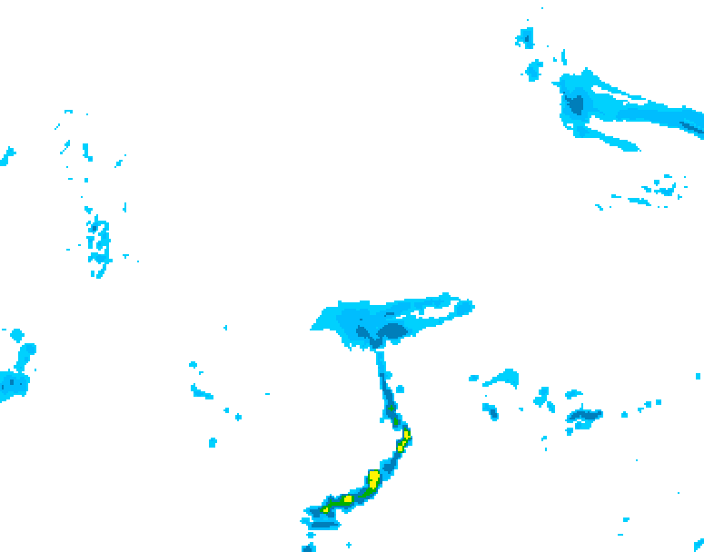 GDPS precipitation 186 hour forecast chart for Canada based on 2026/04/10 1200Z data