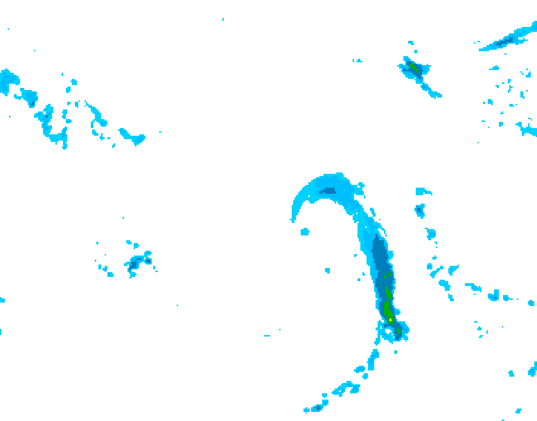 GDPS precipitation 210 hour forecast chart for Canada based on 2026/04/10 1200Z data