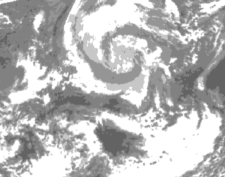 GDPS total cloud 048 hour forecast chart for Canada based on 2026/04/10 0000Z data