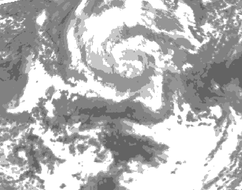 GDPS total cloud 054 hour forecast chart for Canada based on 2026/04/10 0000Z data