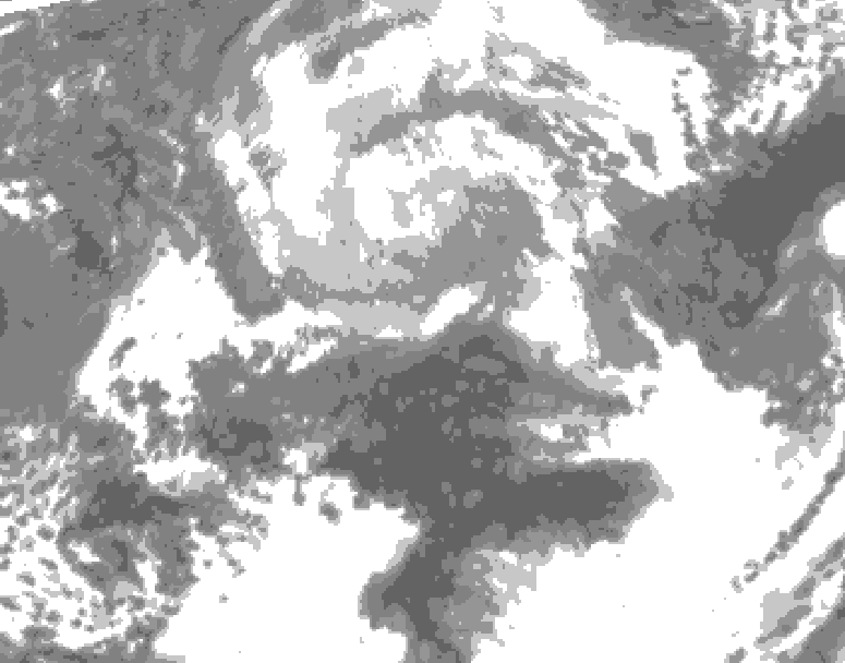 GDPS total cloud 066 hour forecast chart for Canada based on 2026/04/10 0000Z data