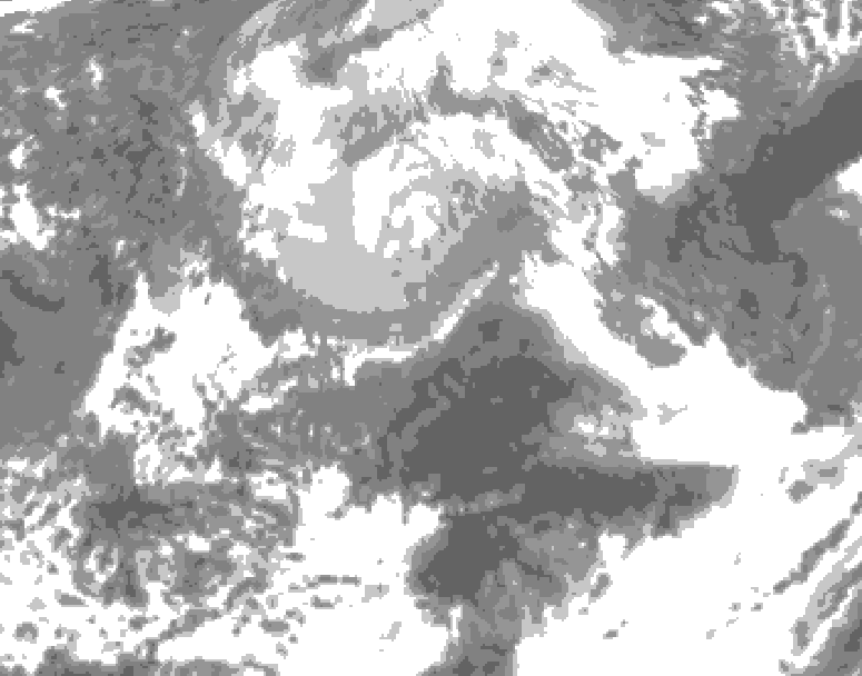 GDPS total cloud 072 hour forecast chart for Canada based on 2026/04/10 0000Z data